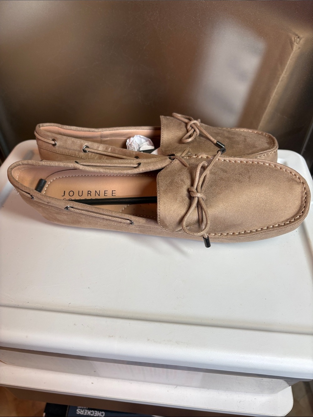 Women’s Tan Suede Loafers